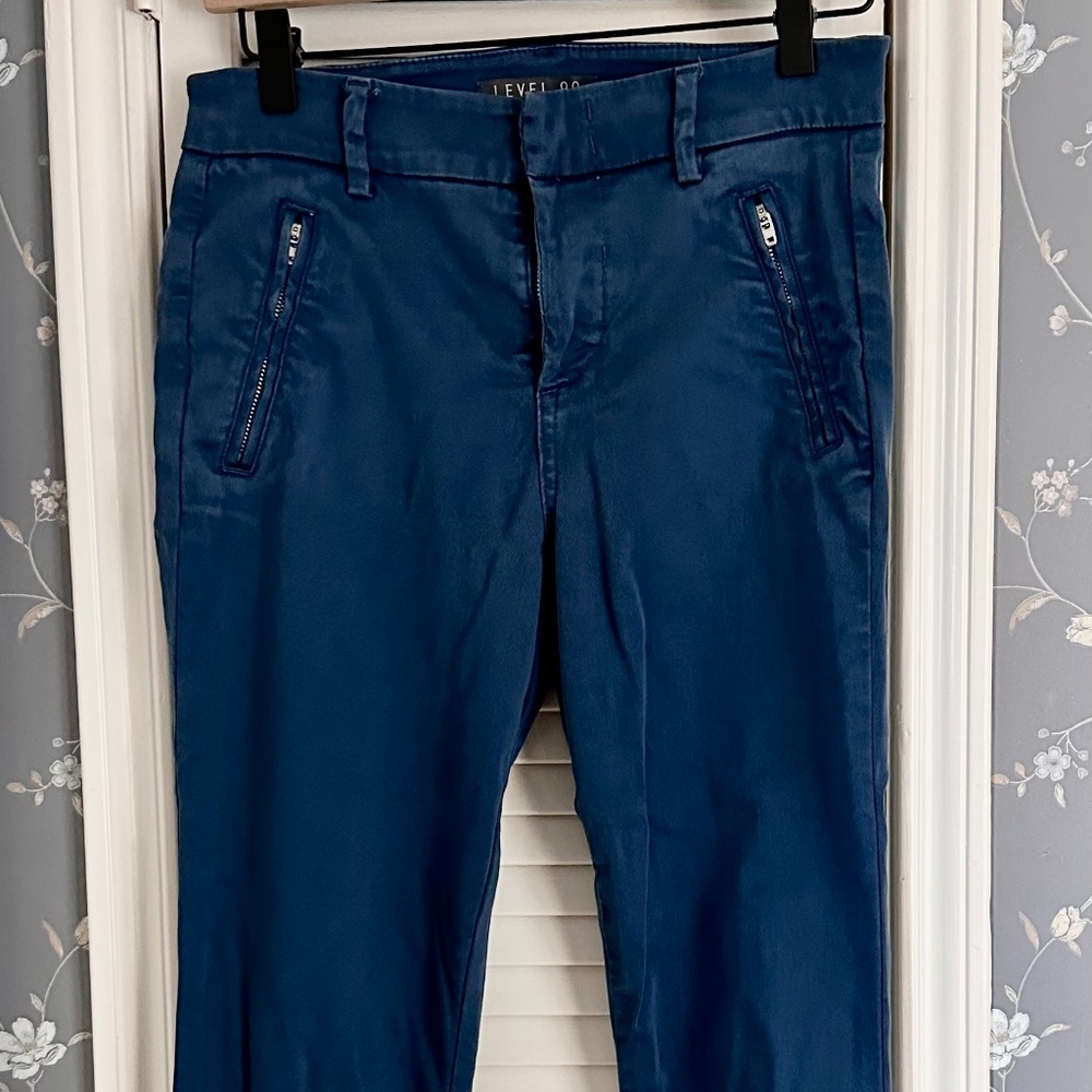 Stitch Fix Level 99 Lacy Straight Leg Pant Juniper Blue Pants, Waist Size 26